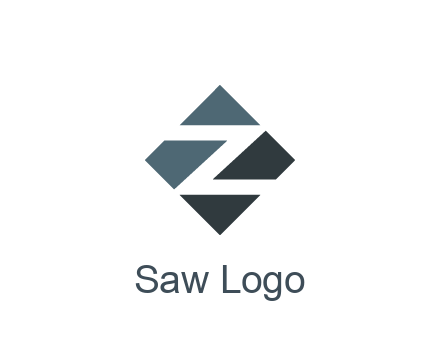 negative spacing letter Z in rhombus