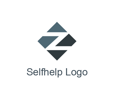 negative spacing letter Z in rhombus