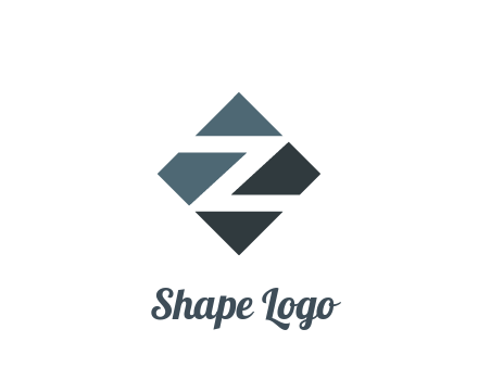 negative spacing letter Z in rhombus