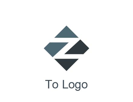 negative spacing letter Z in rhombus