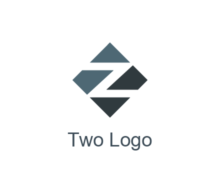 negative spacing letter Z in rhombus