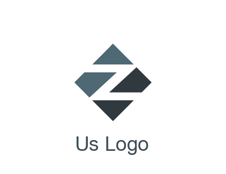 negative spacing letter Z in rhombus