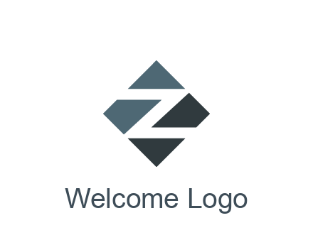 negative spacing letter Z in rhombus