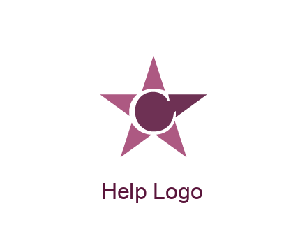 letter C in star