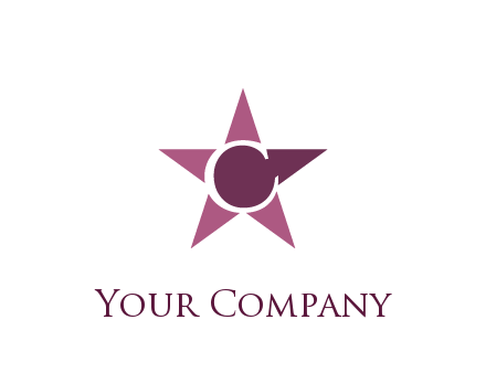 letter C in star