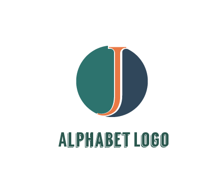 letter J in circle