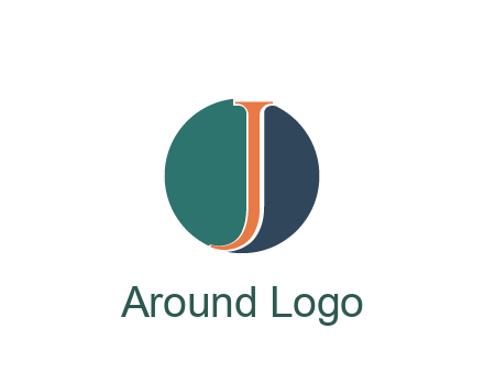 letter J in circle