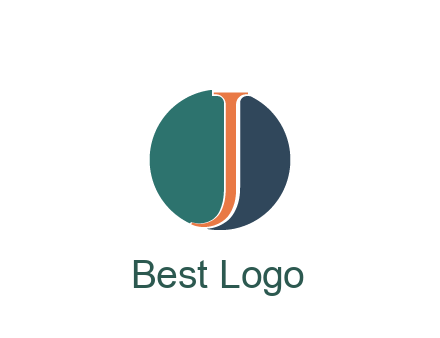 letter J in circle