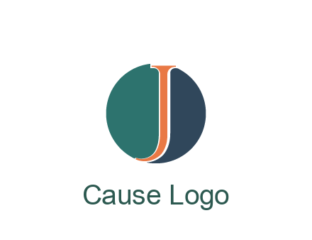 letter J in circle