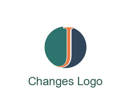 letter J in circle