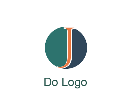 letter J in circle