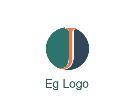letter J in circle