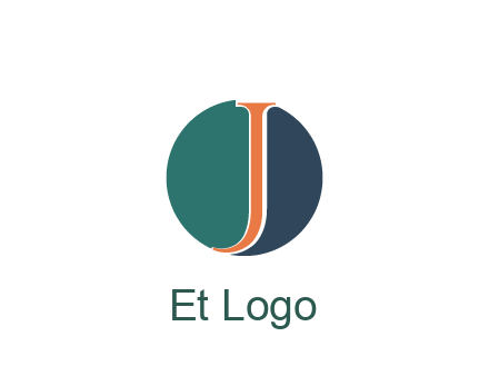 letter J in circle