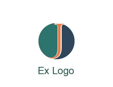 letter J in circle