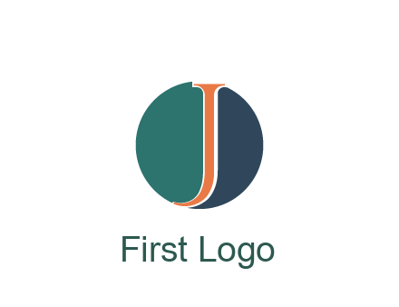 letter J in circle