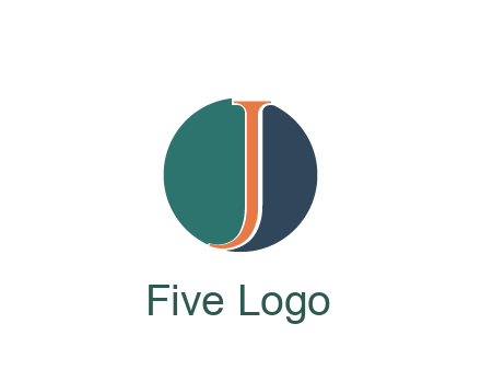 letter J in circle