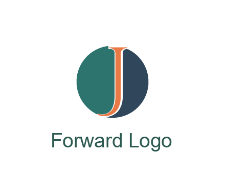 letter J in circle