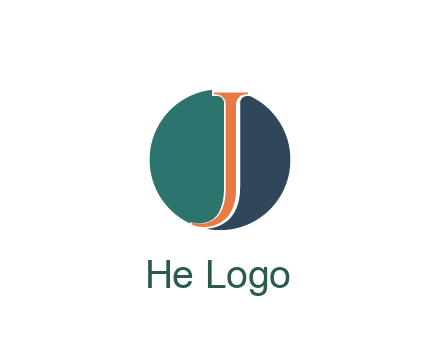 letter J in circle