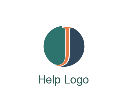 letter J in circle