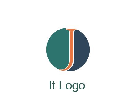letter J in circle