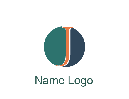 letter J in circle