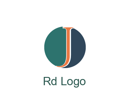 letter J in circle