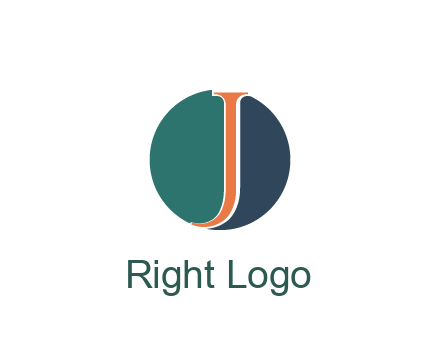 letter J in circle