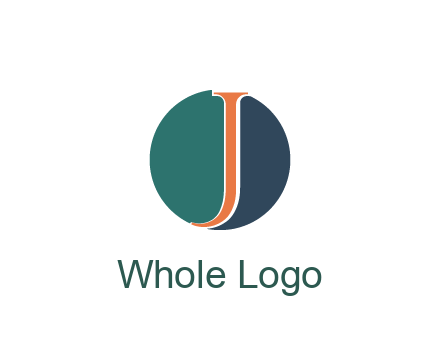 letter J in circle
