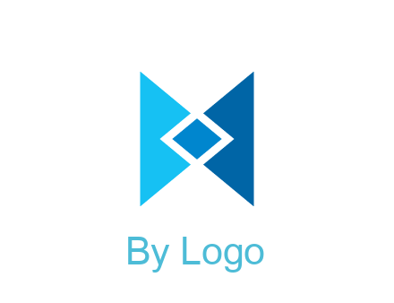 rhombus forming letter M