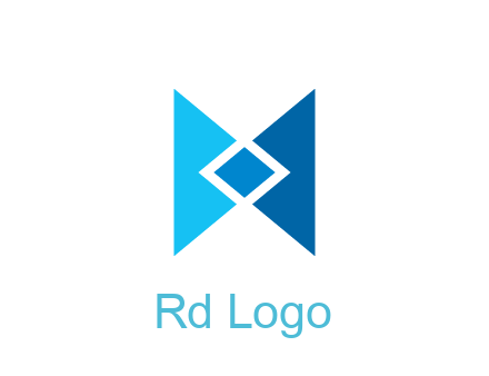 rhombus forming letter M