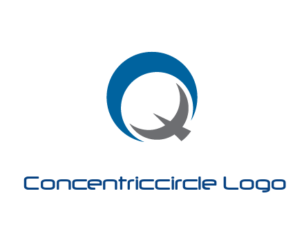 negative spacing letter Q in circle 