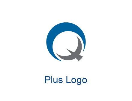 negative spacing letter Q in circle 