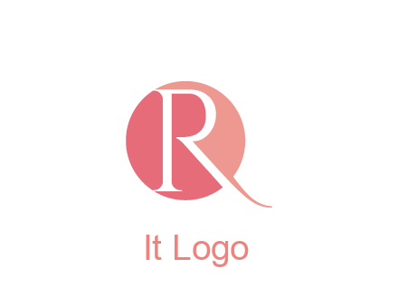negative spacing letter R in circle