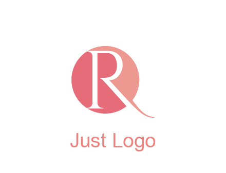 negative spacing letter R in circle
