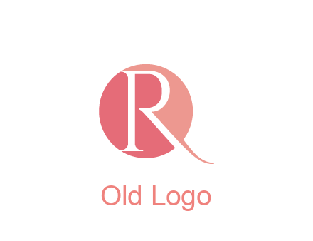 negative spacing letter R in circle