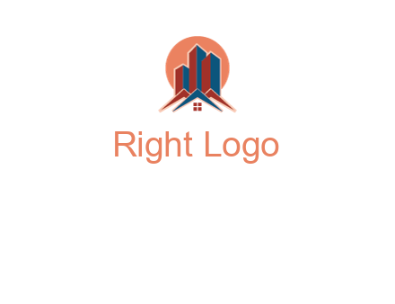 sun behind skyscraper and houses