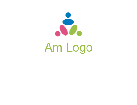 people icon rotating forming triangle