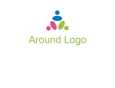people icon rotating forming triangle