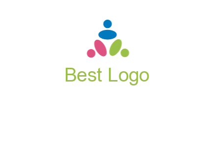 people icon rotating forming triangle