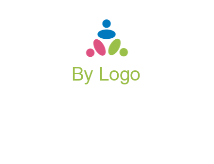 people icon rotating forming triangle