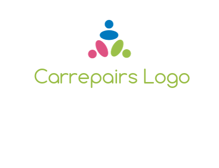 people icon rotating forming triangle
