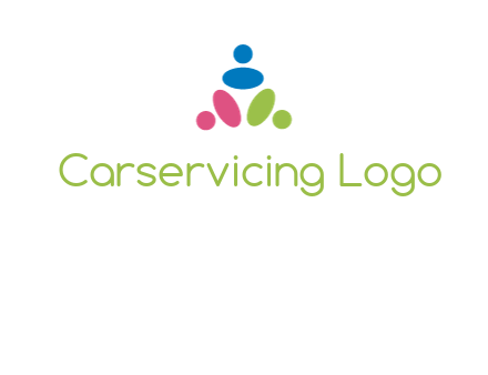 people icon rotating forming triangle