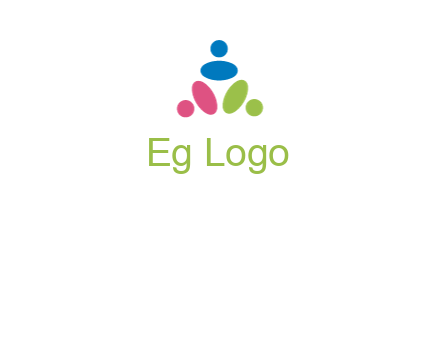 people icon rotating forming triangle