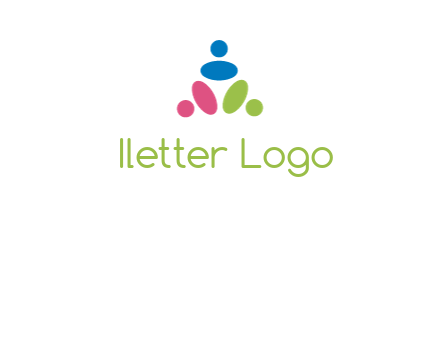 people icon rotating forming triangle