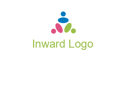 people icon rotating forming triangle
