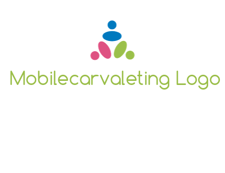 people icon rotating forming triangle