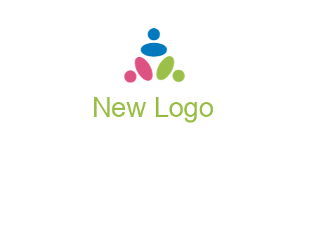people icon rotating forming triangle
