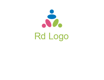 people icon rotating forming triangle