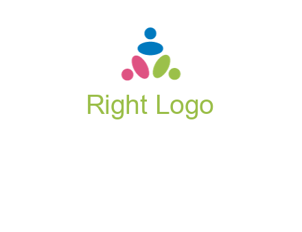 people icon rotating forming triangle