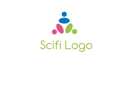 people icon rotating forming triangle